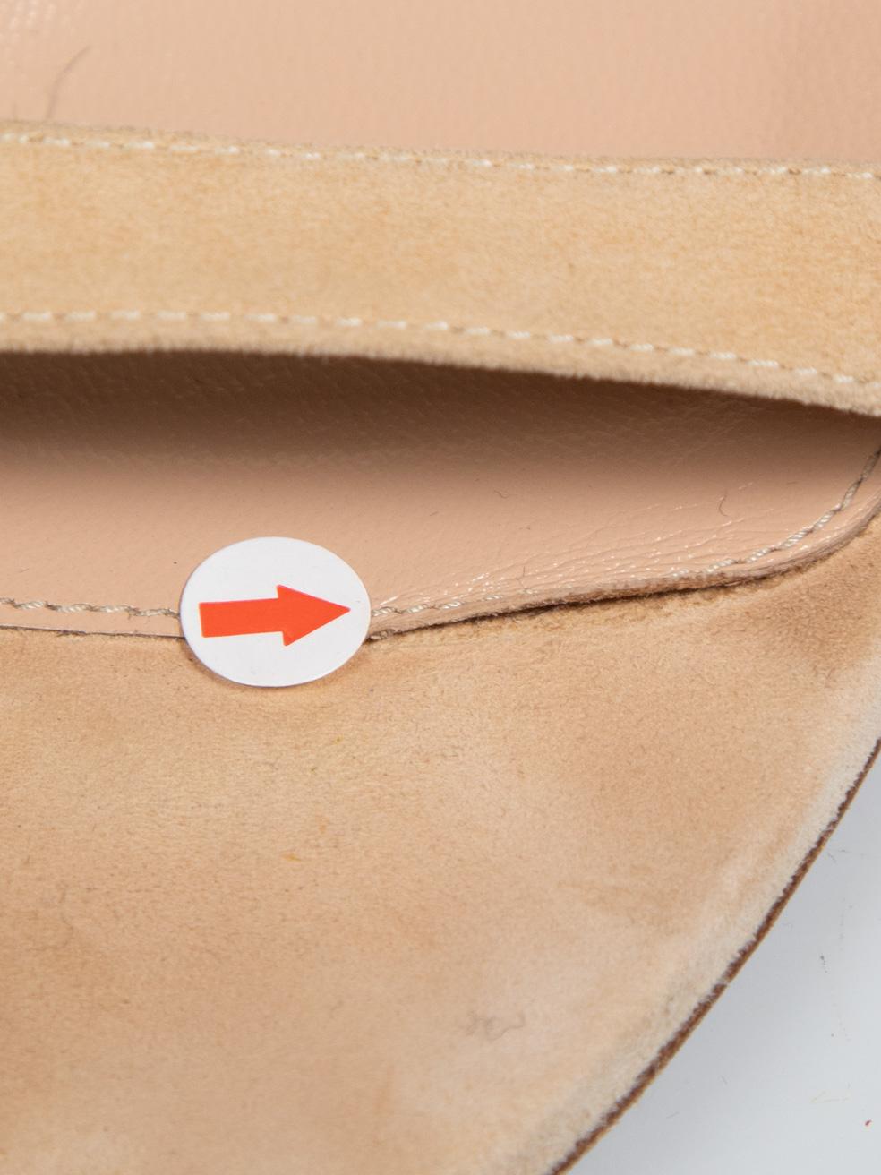 Gianvito Rossi - Sandales à bout ouvert en daim beige, taille IT 39 en vente 1