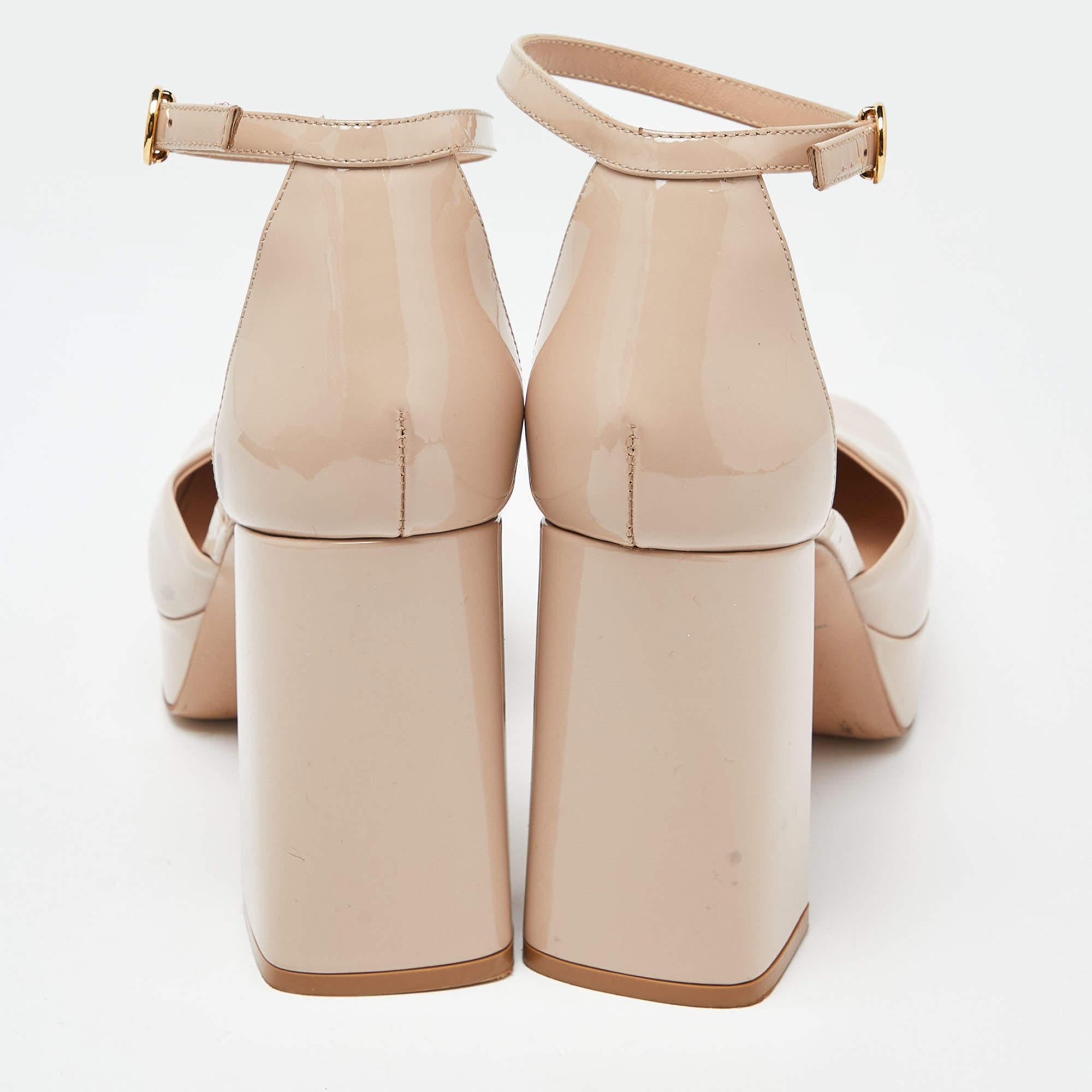 Gianvito Rossi Beige Vian Plateau Pumps Größe 39,5 im Angebot 1