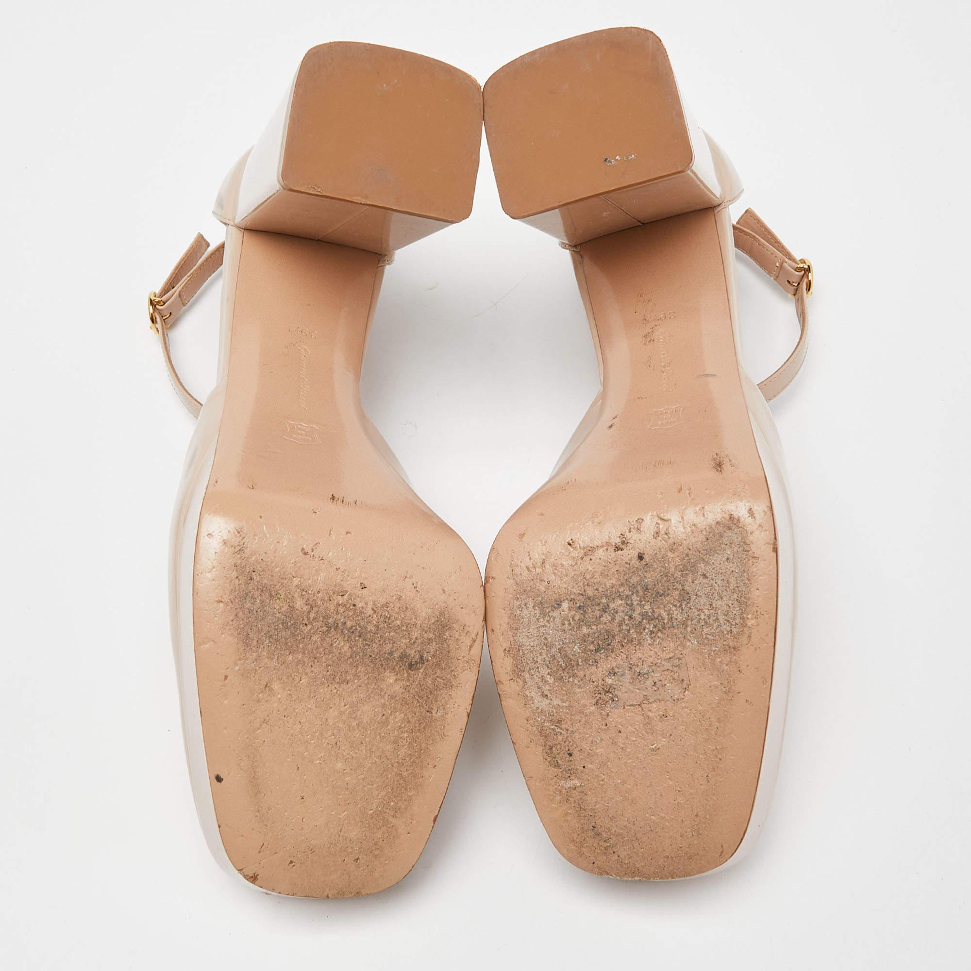 Gianvito Rossi Beige Vian Plateau Pumps Größe 39,5 im Angebot 2