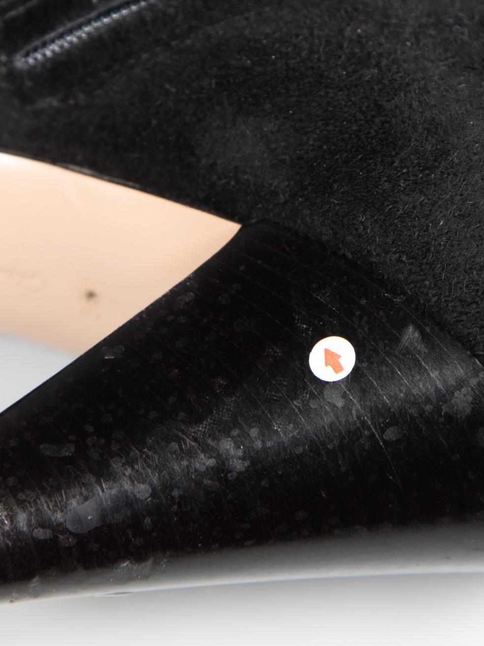 Gianvito Rossi Botines de ante con tacón negros Talla IT 38.5 en venta 1