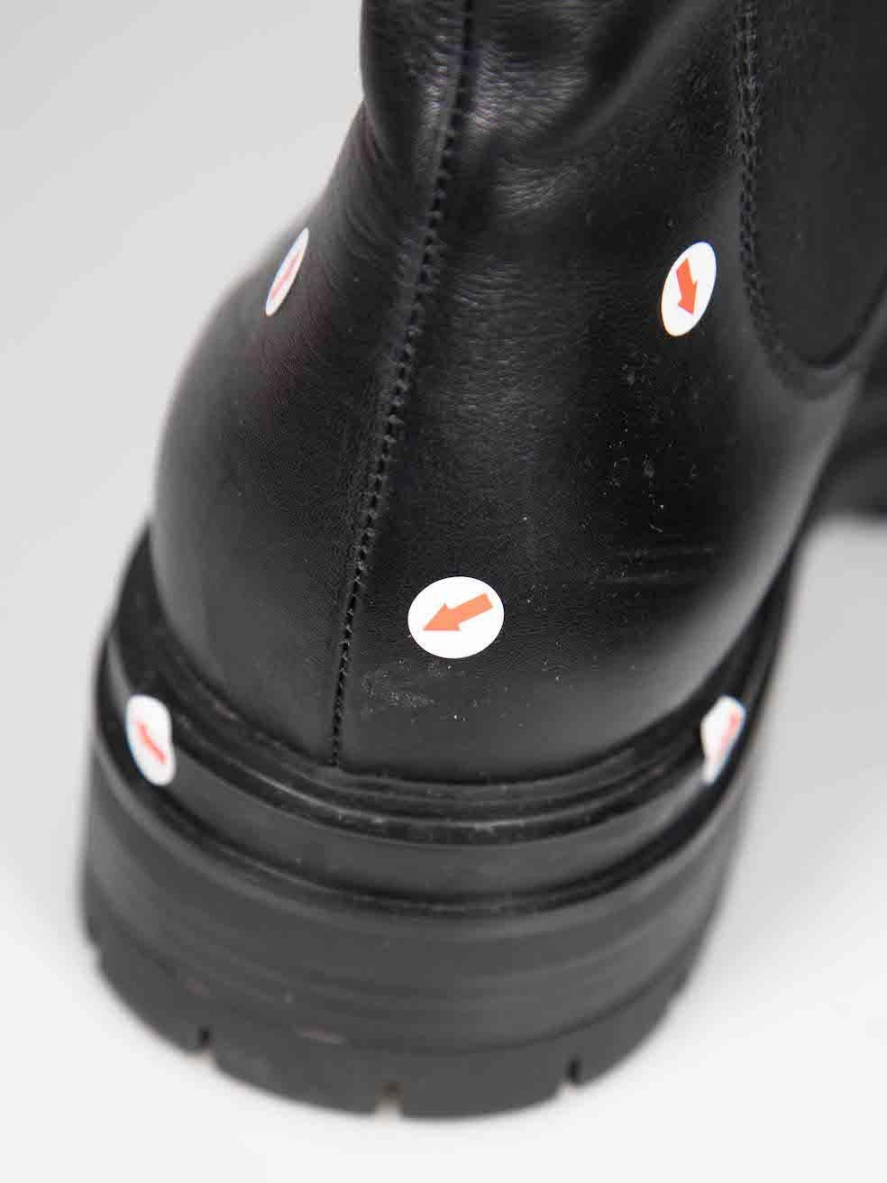 Gianvito Rossi Black Leather Ankle Chelsea Boots Size IT 40.5 3