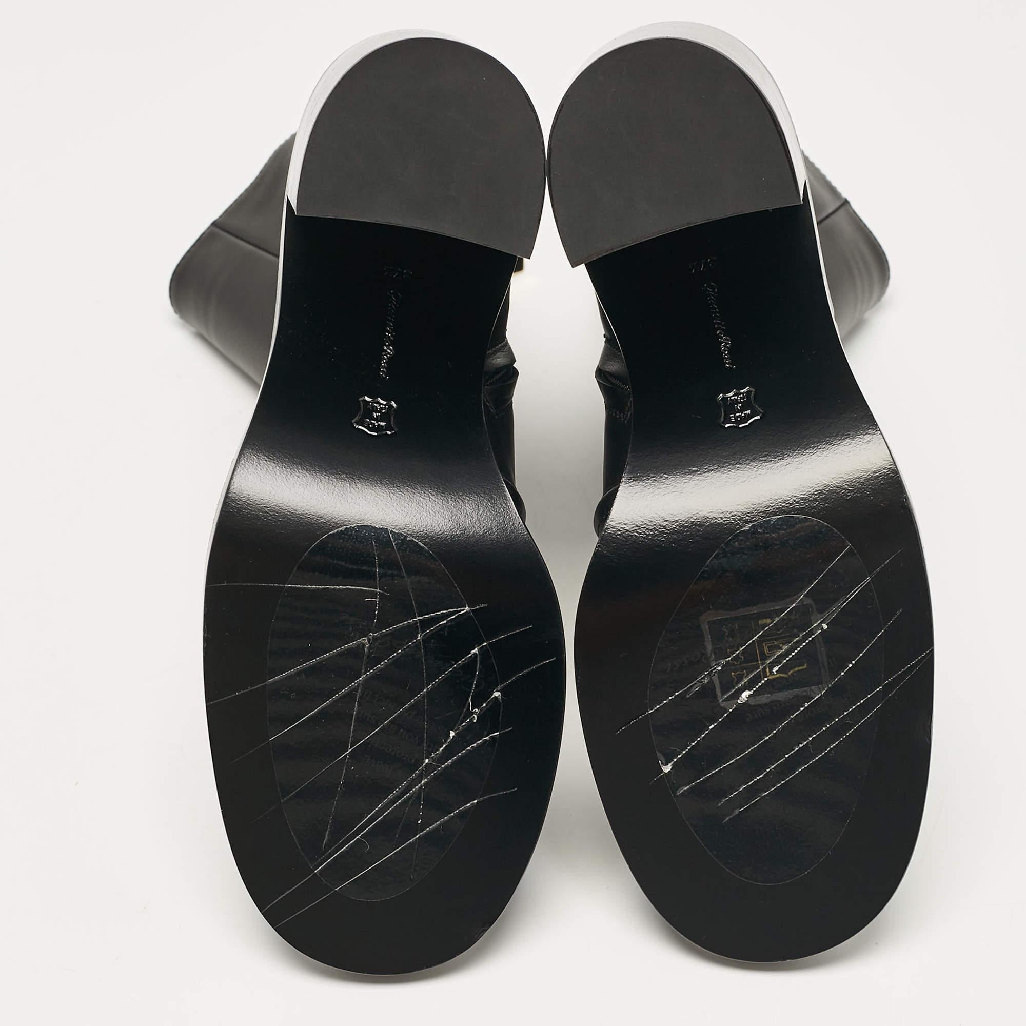 Gianvito Rossi Botines de piel negra talla 37.5 1