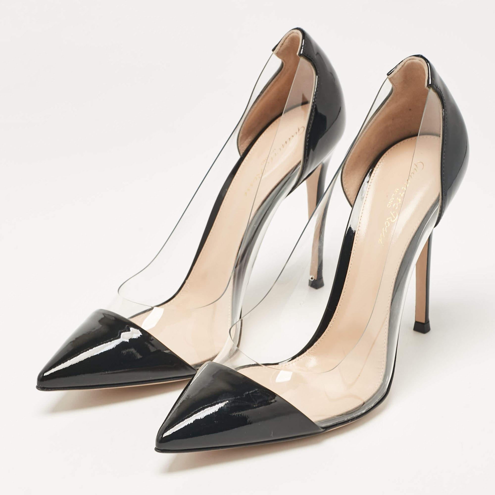 Curvaceous arches a feminine appeal and a well built structure define this set of designer pumps. Coming with comfortable insoles and sleek heels style them with your favorite outfits.