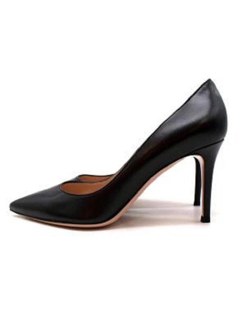 Gianvito Rossi Black Patent Pump Heels For Sale at 1stDibs