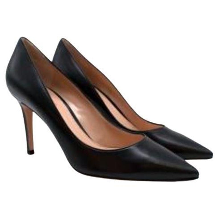 Gianvito Rossi Black Patent Pump Heels For Sale at 1stDibs
