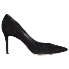 Gianvito Rossi Black Point Toe Suede Pumps Size IT 41 Gianvito Rossi Black Point Toe Suede Pumps Size IT 41