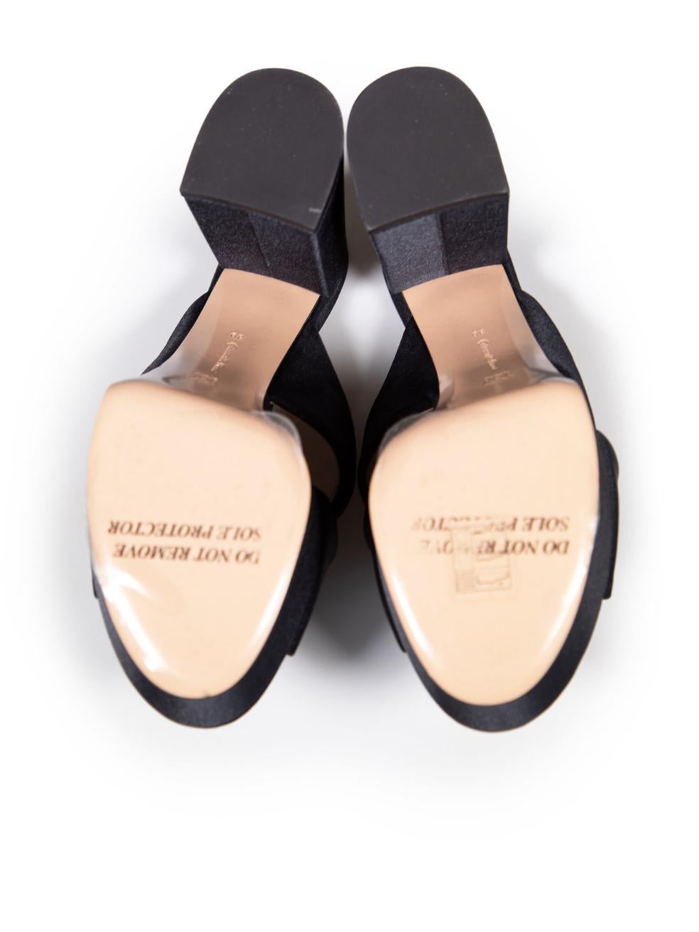 Women's Gianvito Rossi Black Sheridan Platform Heels Size IT 39 For Sale