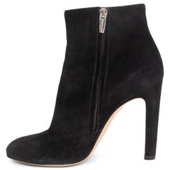 GIANVITO ROSSI black suede Ankle Boots Shoes 39.5