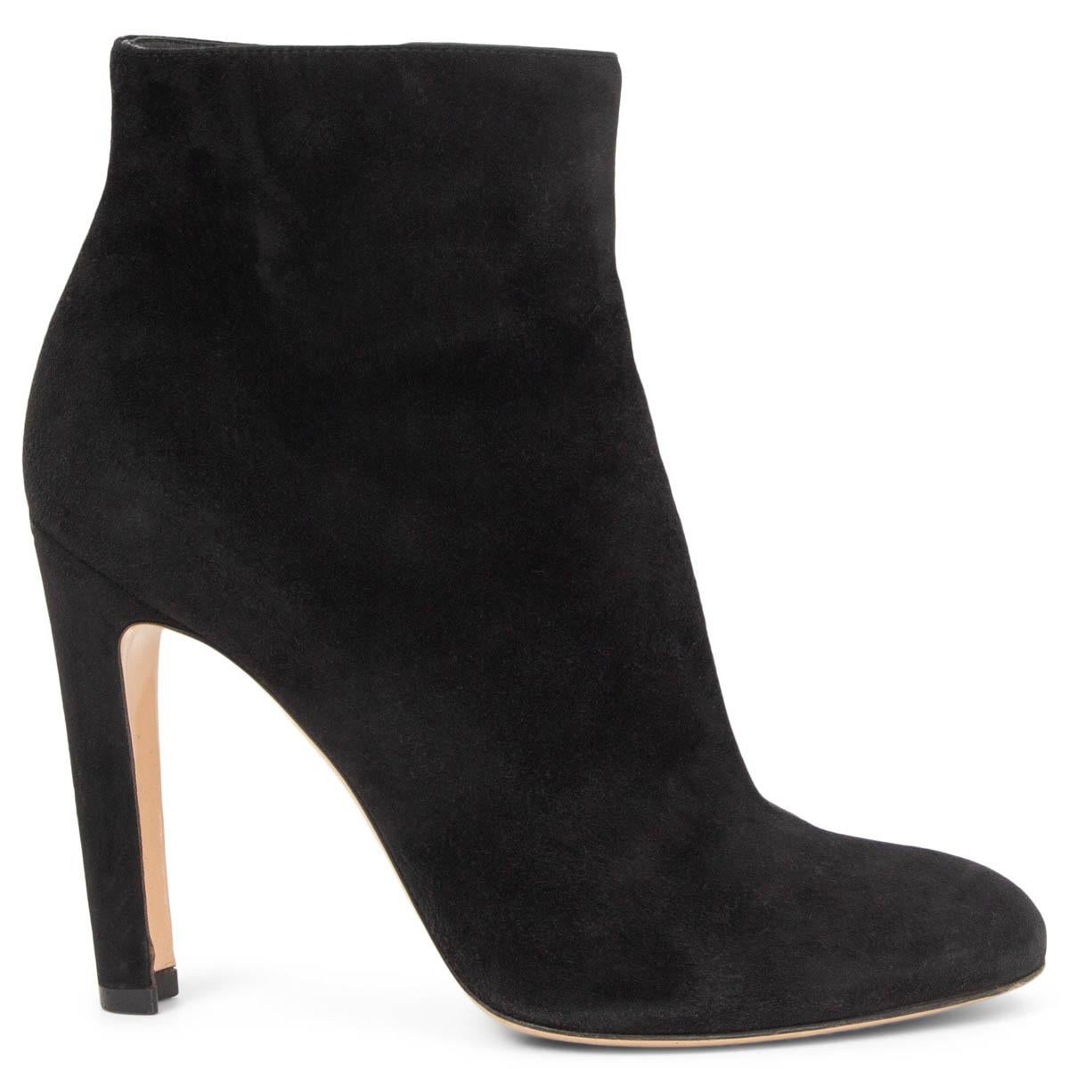 GIANVITO ROSSI black suede Ankle Boots Shoes 39.5 For Sale