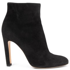 GIANVITO ROSSI black suede Ankle Boots Shoes 39.5