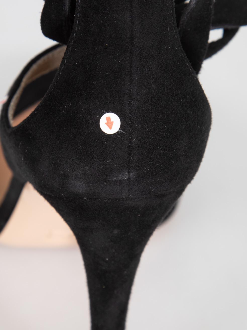 Gianvito Rossi Chaussures à talons en daim noir Taille IT 38 en vente 4