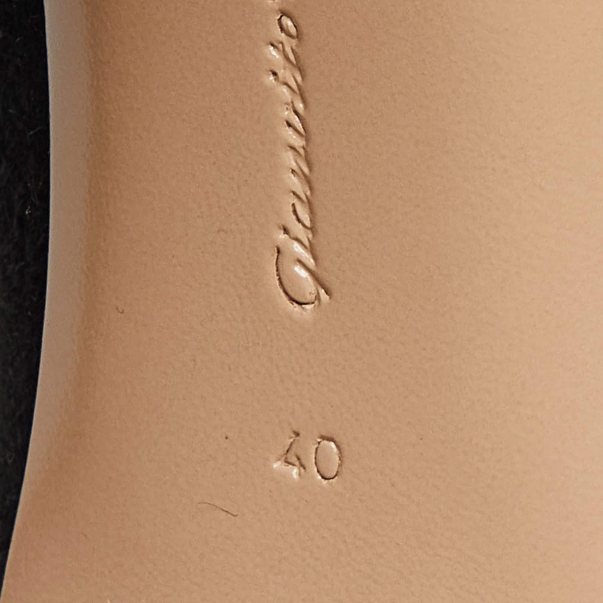 Gianvito Rossi Sandales en daim noir à nouer à la cheville Taille 40 en vente 3