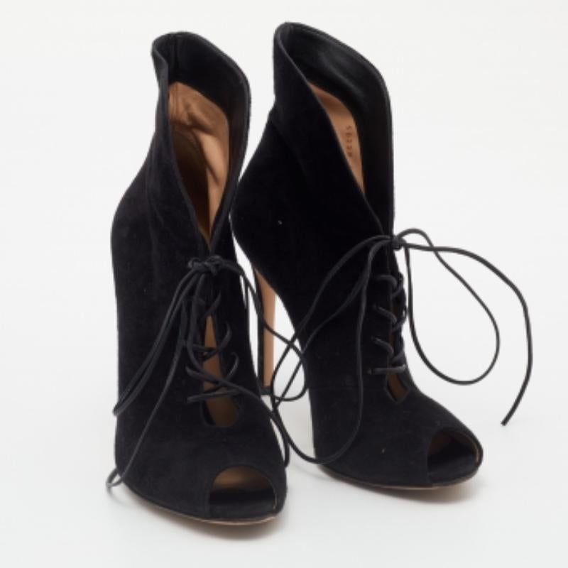 Gianvito Rossi Bottines en daim noir Taille 38 Pour femmes en vente