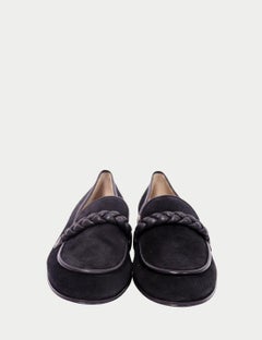 Gianvito Rossi Black Suede Loafers - EU 37