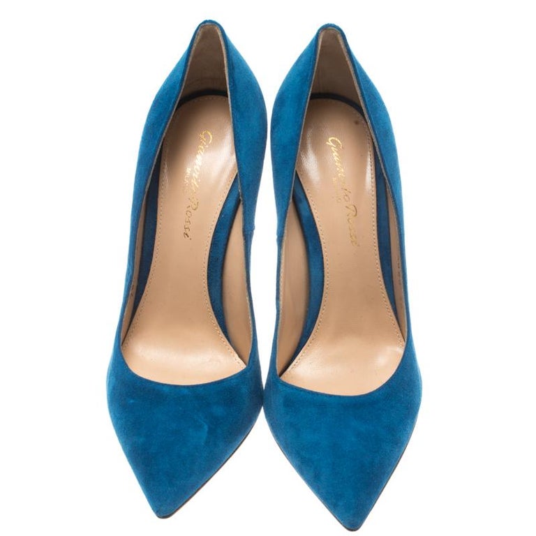 gianvito rossi blue heels