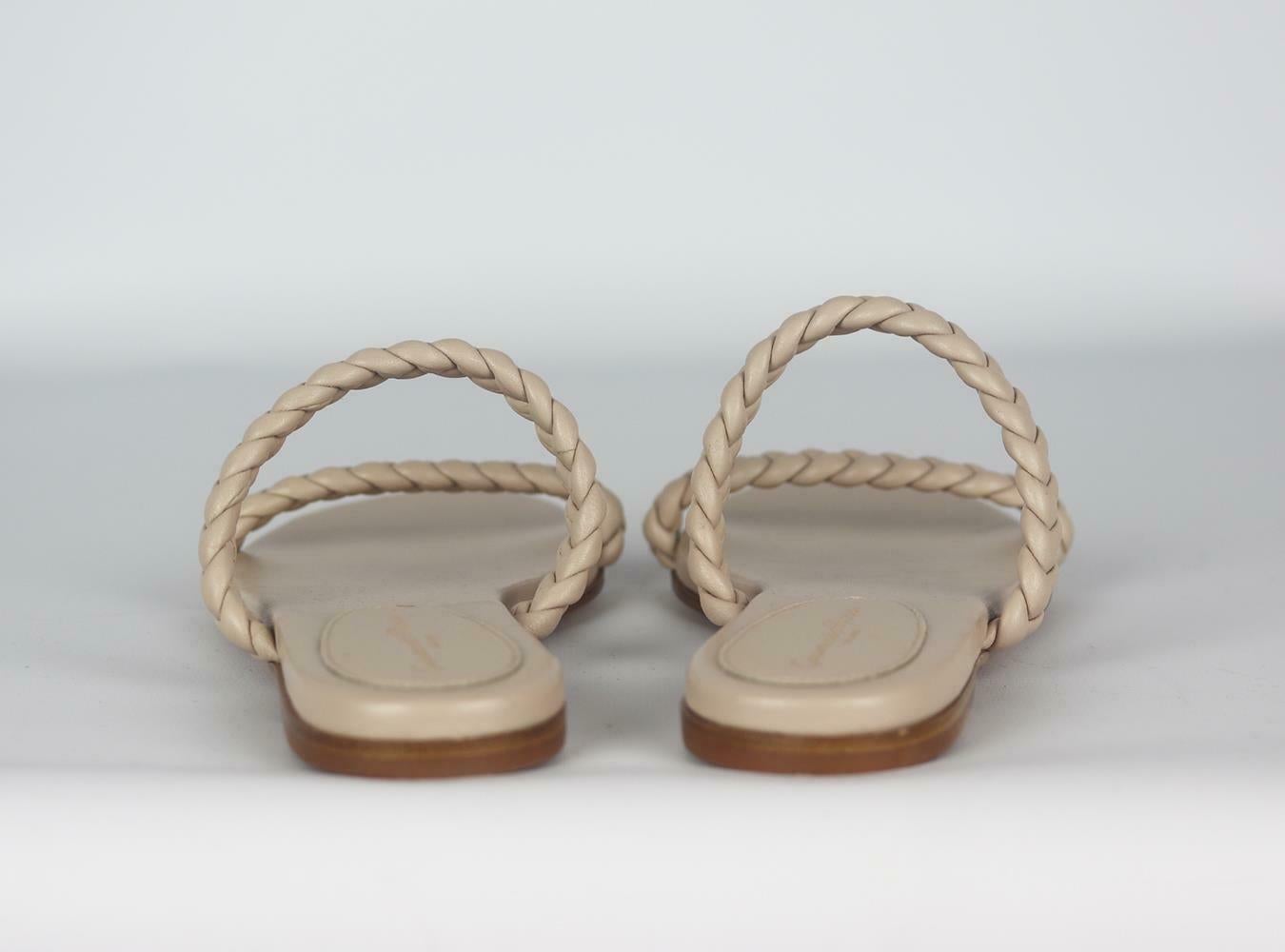 Gianvito Rossi Braided Leather Sandals In New Condition In London, GB