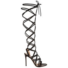 Gianvito Rossi Braided Leather Sandals