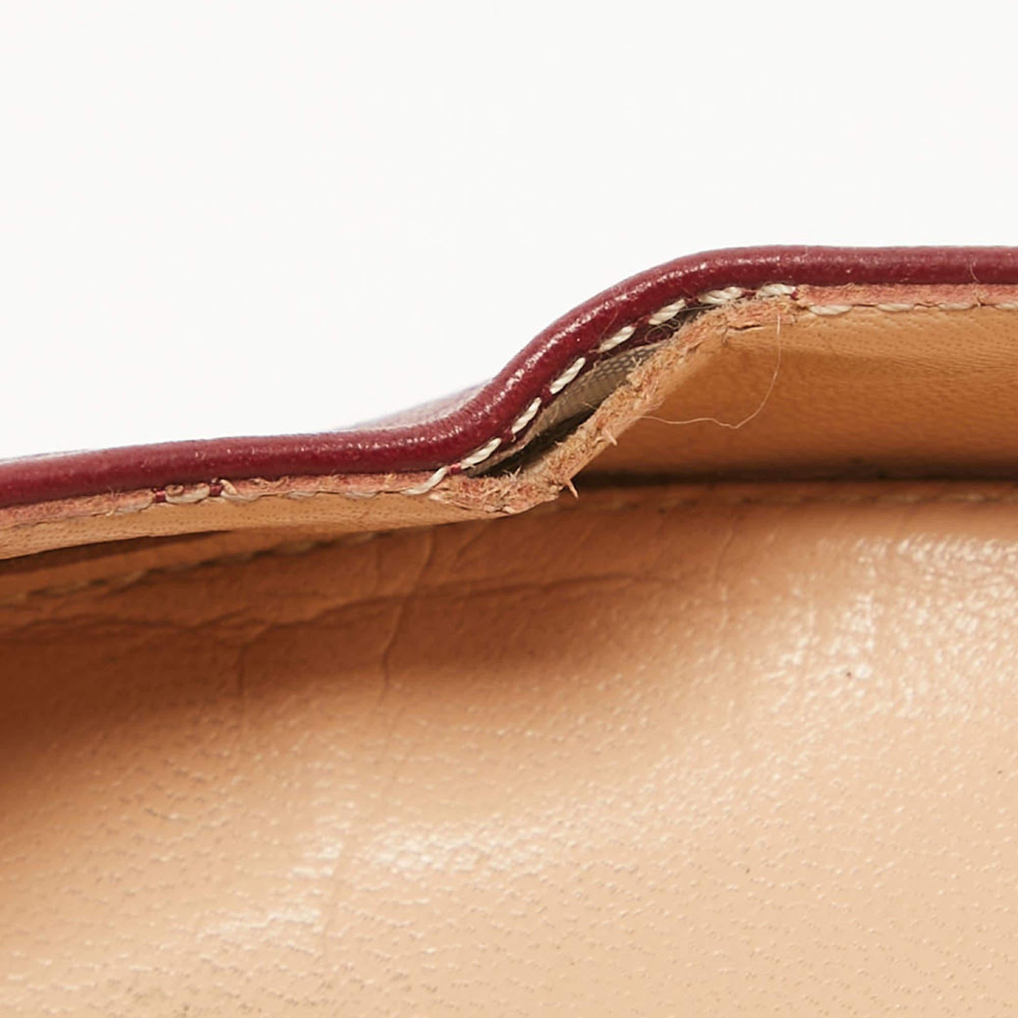 Gianvito Rossi escarpins à bout pointu en cuir bordeaux, taille 40 en vente 4