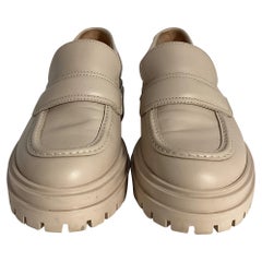 Mocassini chunky Gianvito Rossi in pelle color carne