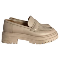 Mocassini chunky Gianvito Rossi in pelle color carne