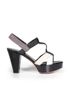 Gianvito Rossi Cross Strap Leather Heeled Sandals Size IT 36.5