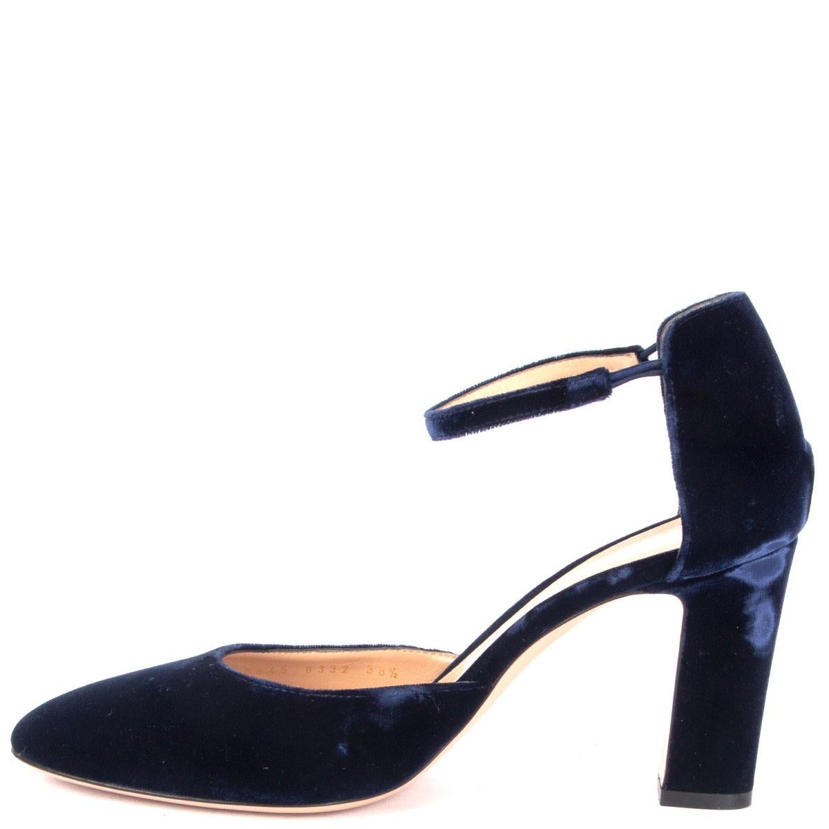Mary-Jane BLOCK HEEL Pumps Shoes 38.5 