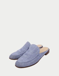 Gianvito Rossi Denim Loafer Mules - EU 36