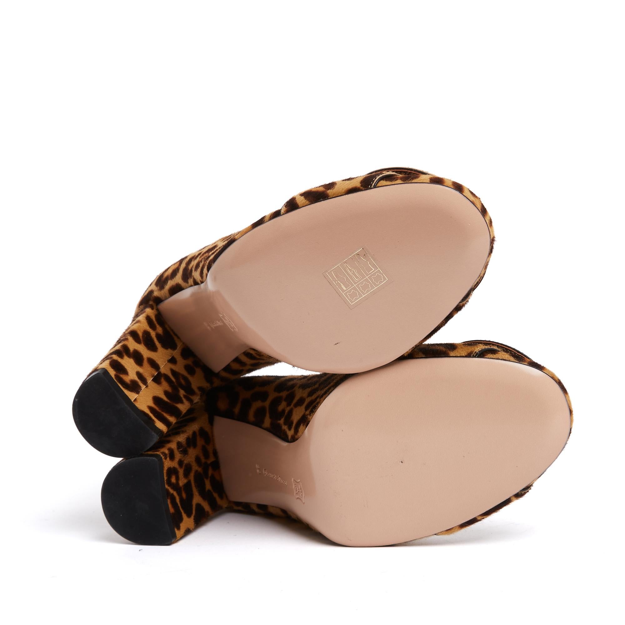 Women's Gianvito Rossi Escarpins EU39 Panther Print Leather Heels Pumps UK6 US8.5 New For Sale