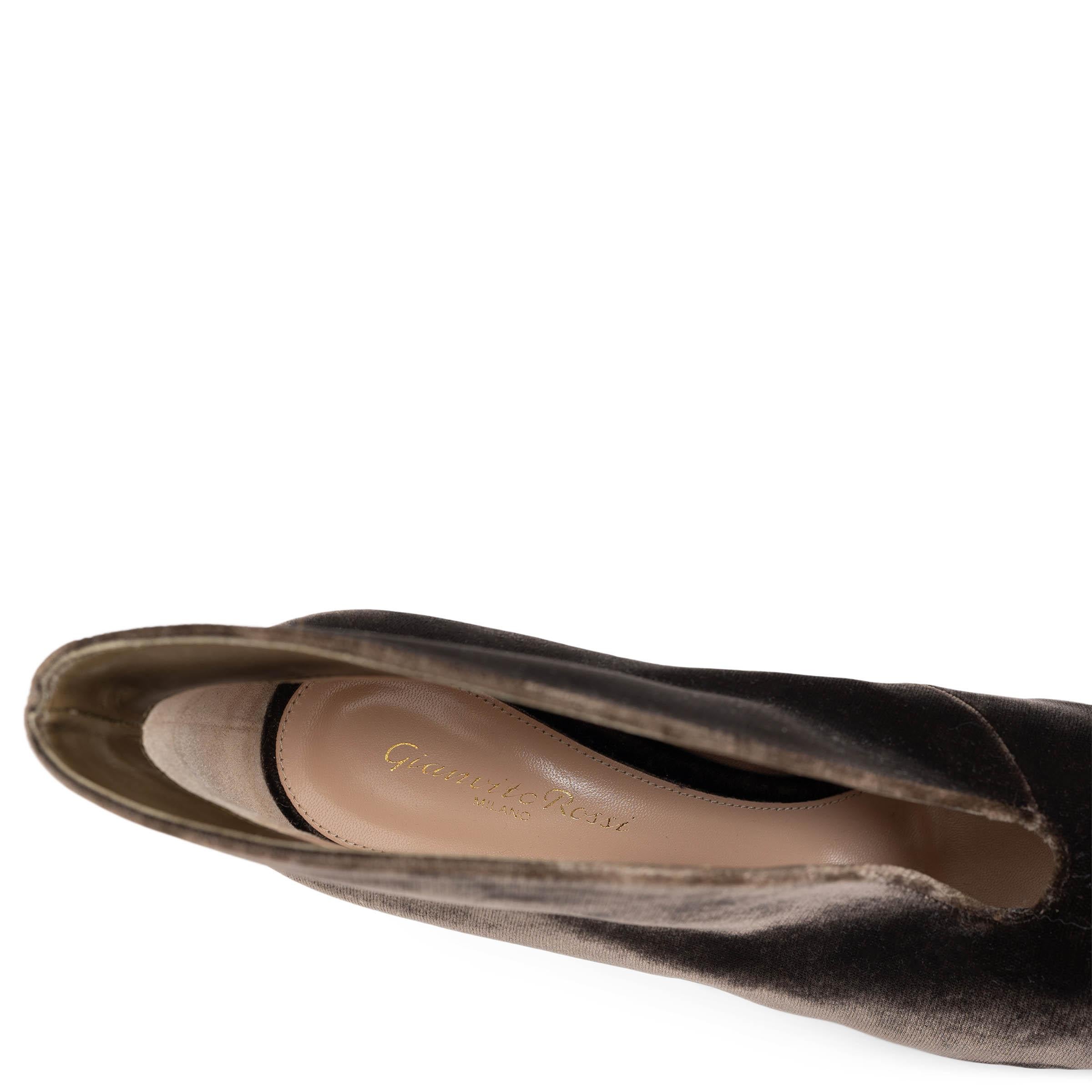 GIANVITO ROSSI espresso braun VELVET VAMP 105 Pumps Schuhe 38.5 im Angebot 2