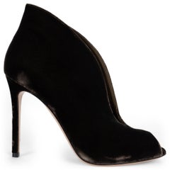 GIANVITO ROSSI marrone espresso VELVET VAMP 105 Pumps Shoes 38.5