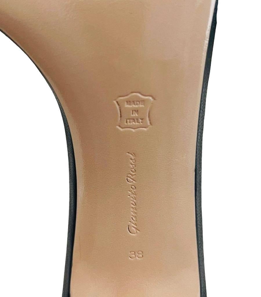 Gianvito Rossi Eyelet Embellished Leather Sandals For Sale 1
