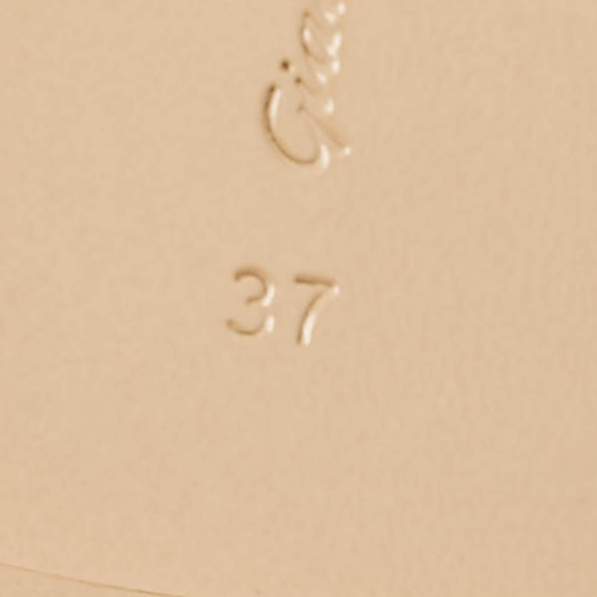 Gianvito Rossi - Chaussures plates ondulées en cuir vert, taille 37 en vente 2