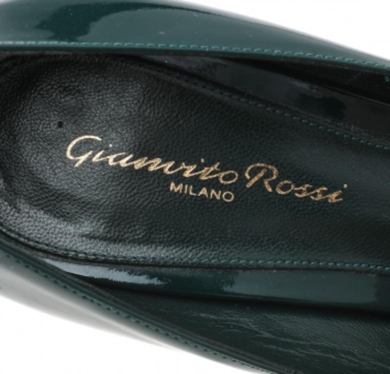 Gianvito Rossi Greene & Greene Pumps a punta in pelle verniciata Taglia 39 in vendita 1
