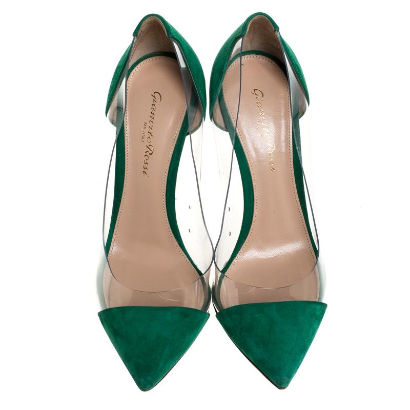 gianvito rossi green heels