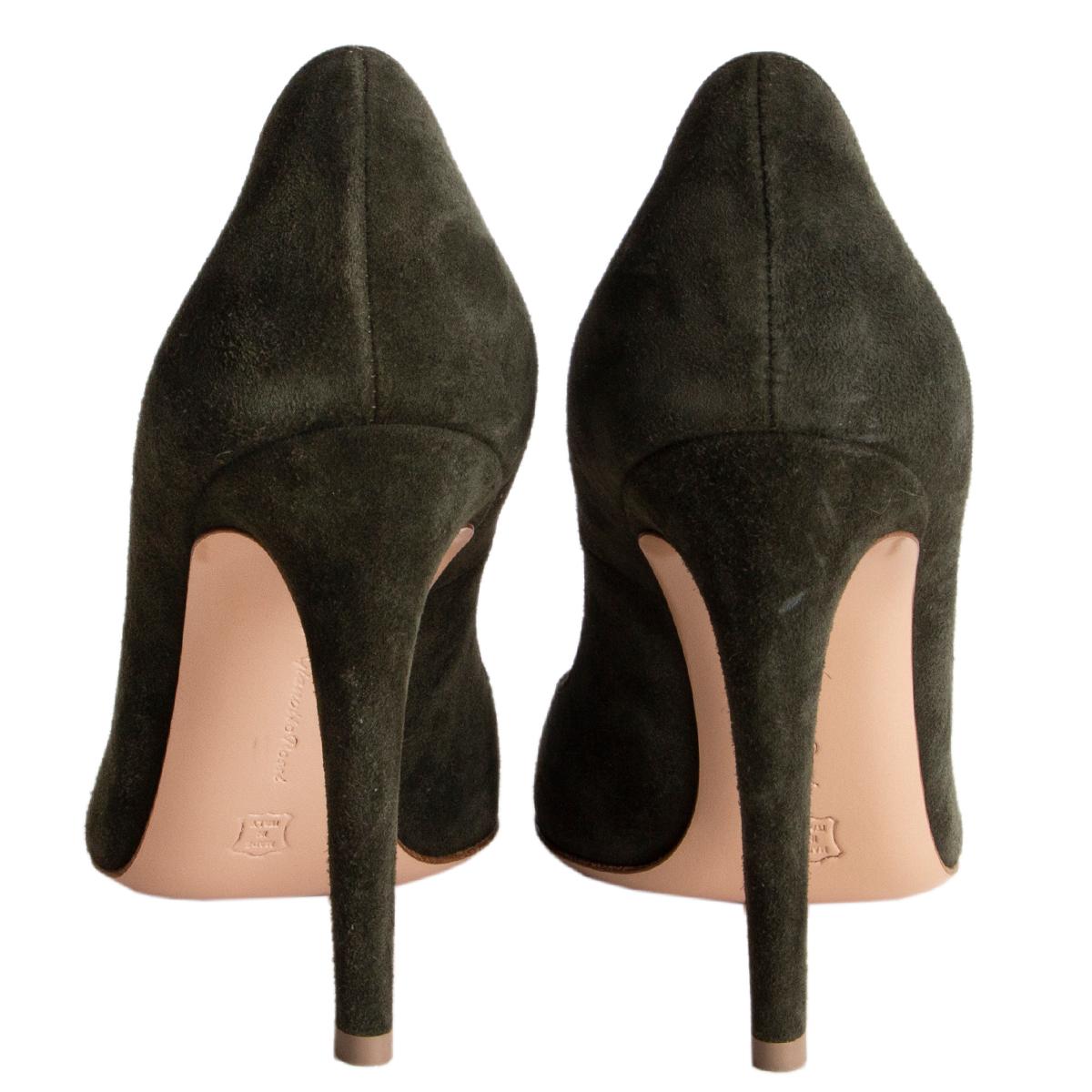 dark olive green heels