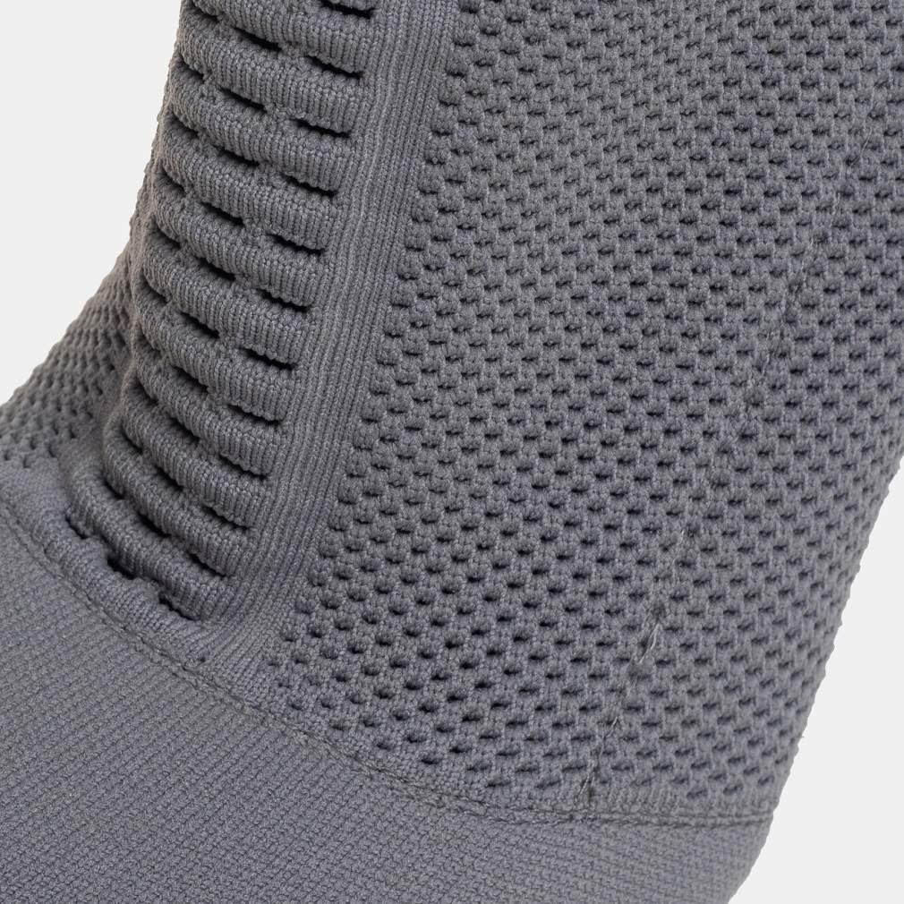 Gray Gianvito Rossi Grey Stretch Knit Thurlow Ankle Boots Size 39 For Sale
