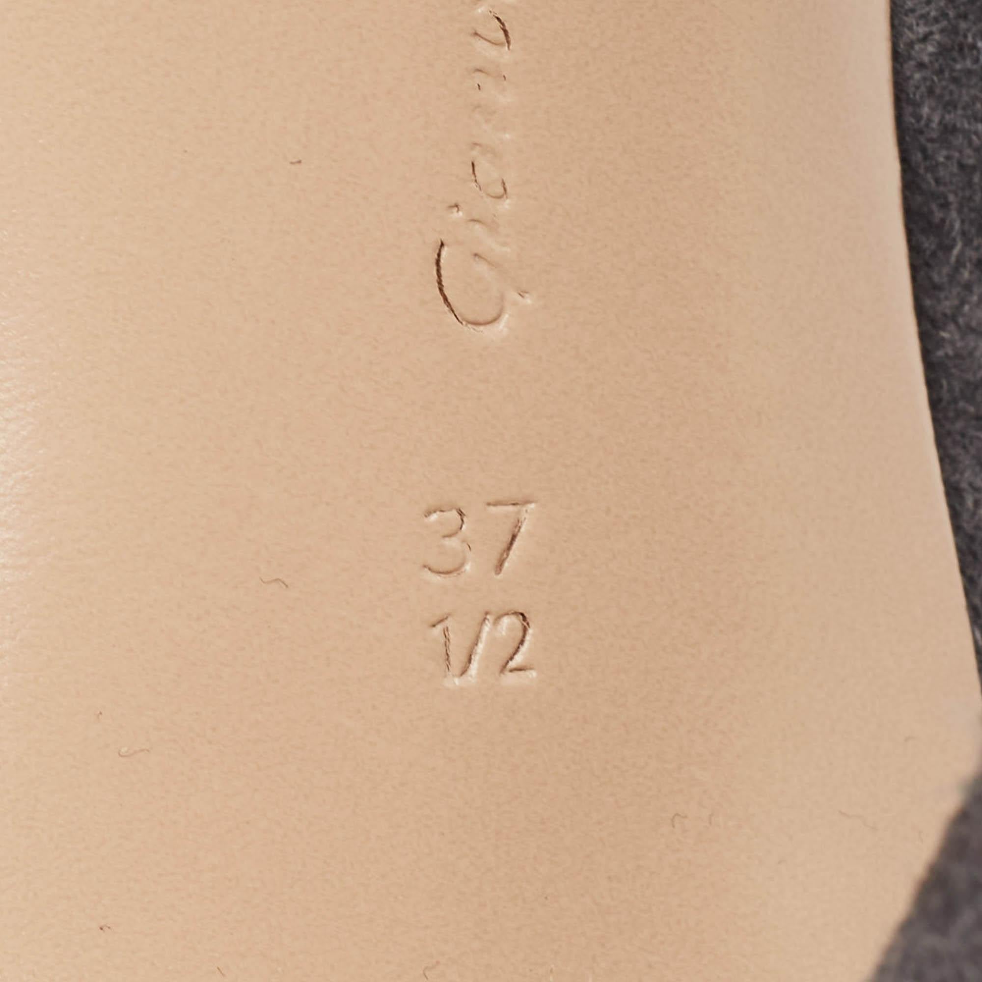 Gianvito Rossi Grey Suede Ankle Boots Size 37.5 For Sale 3