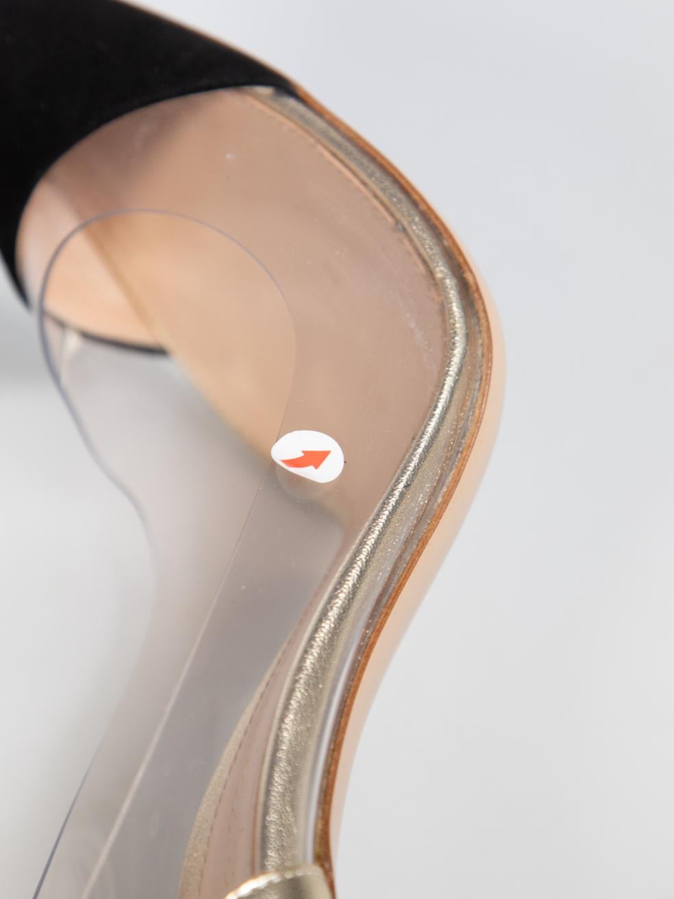 Gianvito Rossi Leather Plexi Point Toe Pumps Size IT 36 1