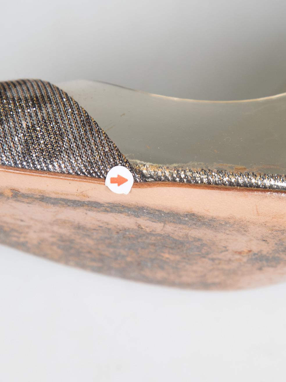 Gianvito Rossi escarpins à bout pointu léopard métallisé taille IT 38,5 en vente 3