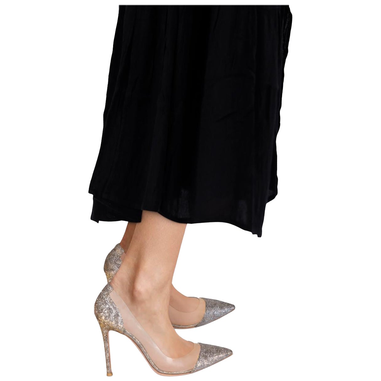 Gianvito Rossi escarpins à bout pointu léopard métallisé taille IT 38,5