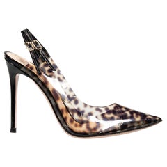 Gianvito Rossi Leopard Print PVC Pumps Size IT 40