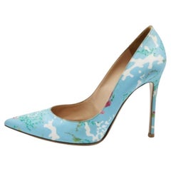 Gianvito Rossi Lisa Ponker Pumps aus Stoff mit mehrfarbigem Blumendruck und Stoff, Lisa Ponker, Größe 39