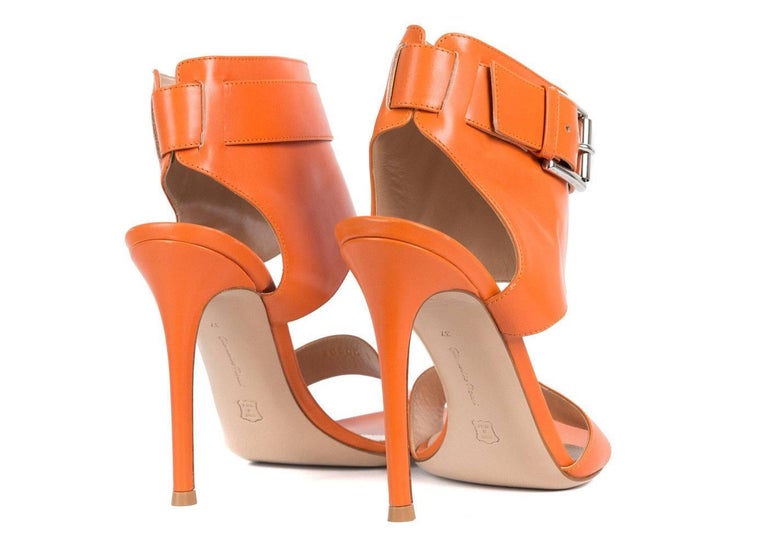 gianvito rossi orange heels