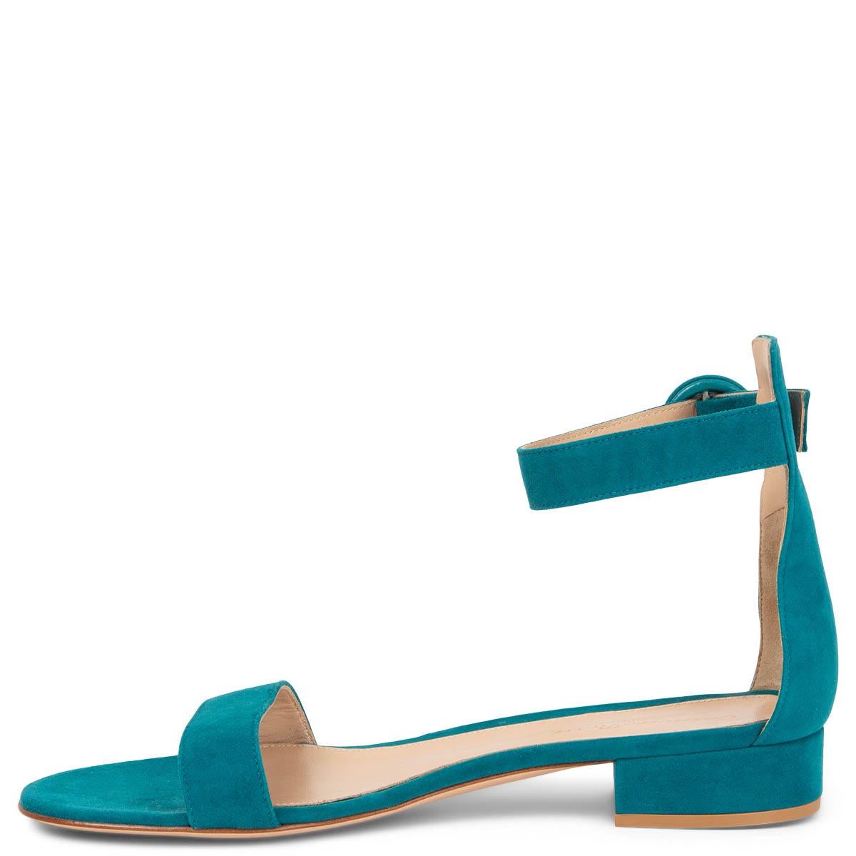 petrol blue sandals