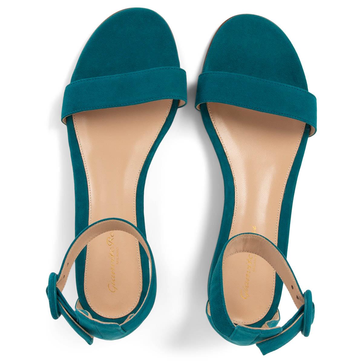 Petrol blue sandals hotsell