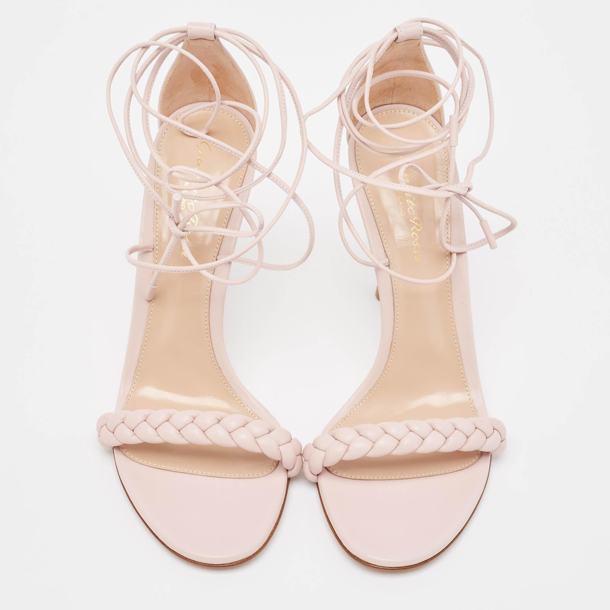 These sandals will frame your feet in an elegant manner. Crafted from quality materials, they display a classy design and comfortable insoles.

Includes: Original Dustbag, Original Box, Extra Heel Tips

