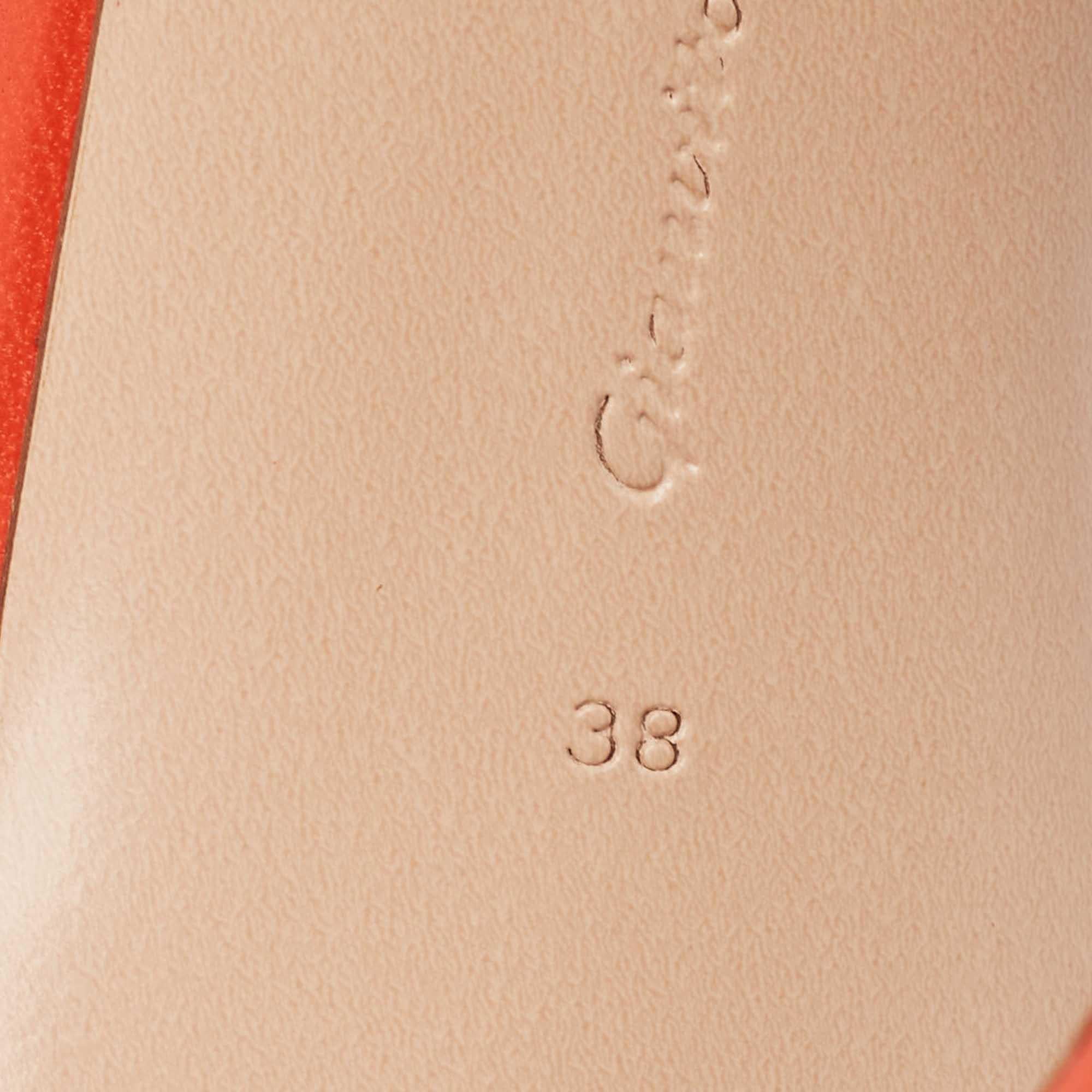 Gianvito Rossi Sandalias Manilla Cuero Rojo Amapola Talla 38 en venta 1