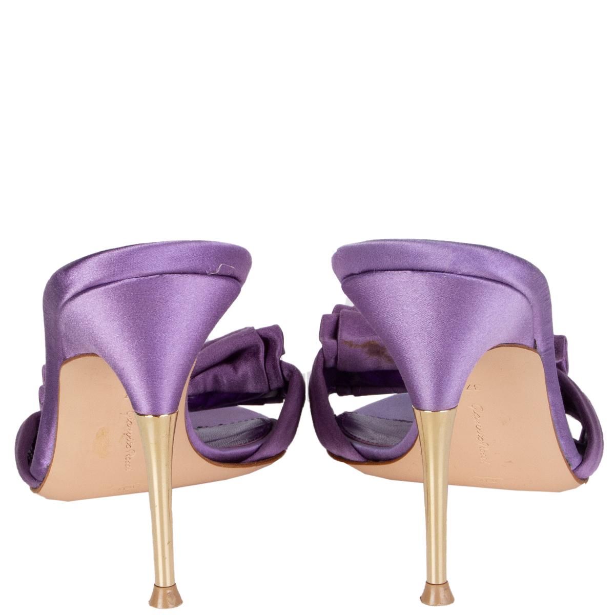 lilac satin heels