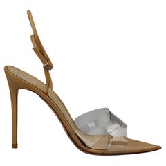 Gianvito Rossi Pvc And Leather Sandals Eu 39 Uk 6 Us 9
