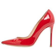 Gianvito Rossi Red Patent Leather Gianvito Pumps Size 36